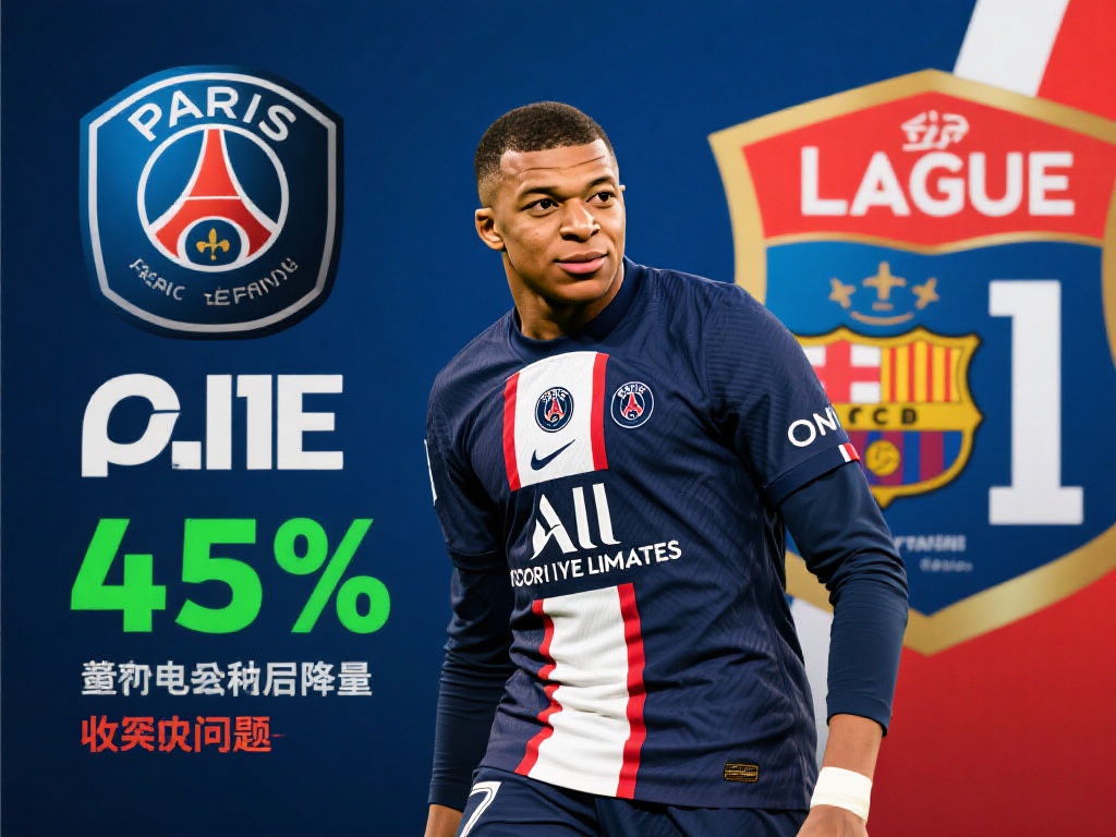 姆巴佩离队后，法甲转播收入或将锐减至4.5亿欧元。