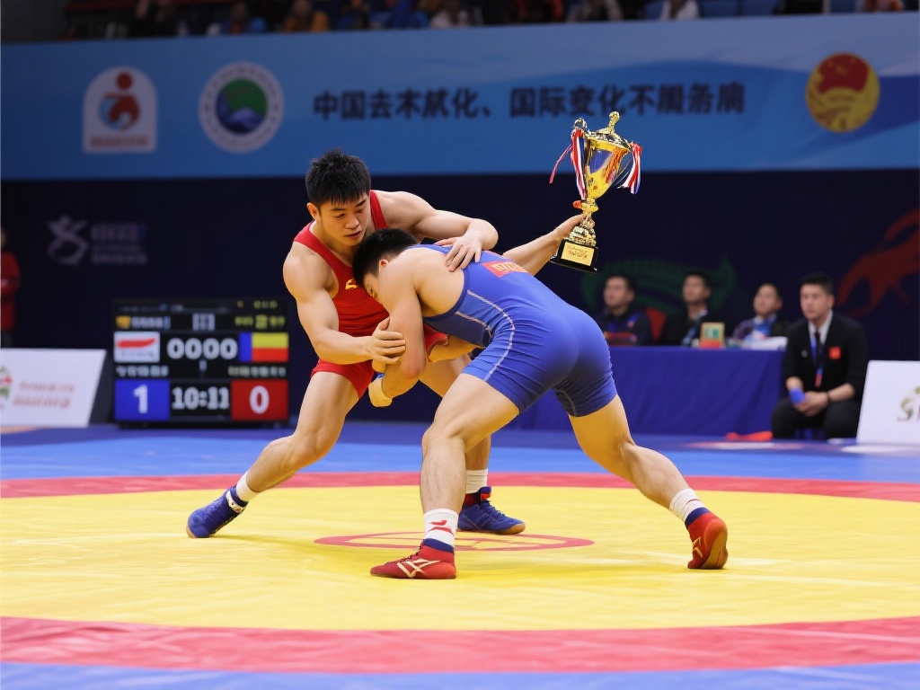 世界摔跤联合会主席拉洛维奇拜会刘国永 此外,中国摔跤也深知本土化与国际化的平衡